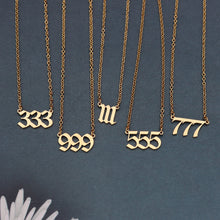 Load image into Gallery viewer, Angelz Number Necklace
